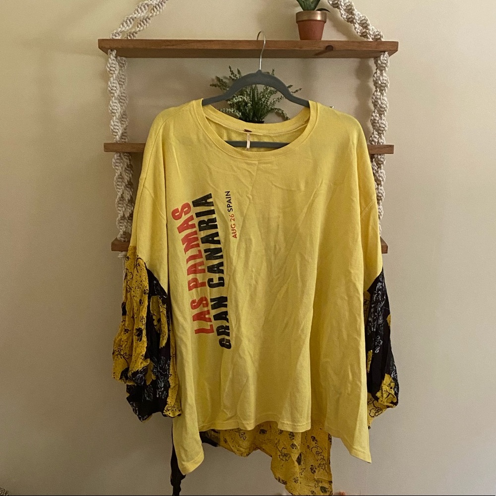 Free People Patchwork Sweatshirt